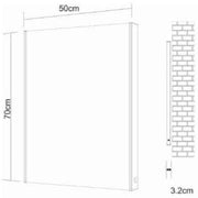 Weeton Reversible Mirror w/ LED Side Lights - 700 x 500mm - Bathrooms