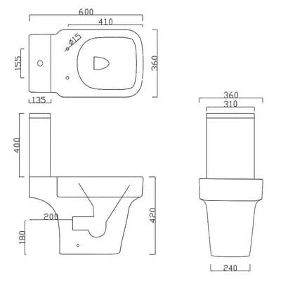 Medici Cloakroom Suite - Bathrooms