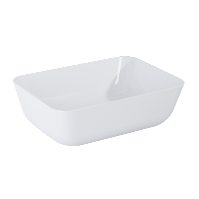 Aquatrend 460mm Countertop Rectangular Basin inc Waste - All Colours - Bathrooms
