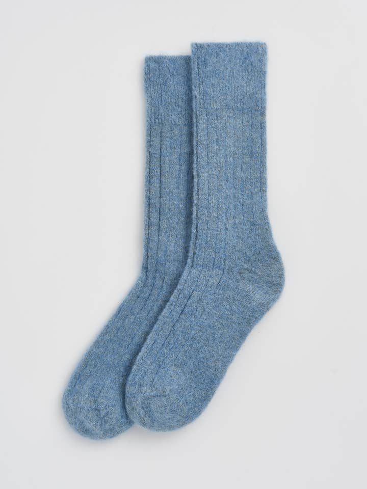 Alpaca Ultra Soft Ribbed Bed Socks