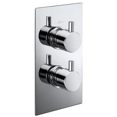 Pure Concealed Chrome Thermostatic Shower Valve - Bathrooms