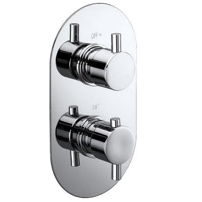 Evoke Concealed Chrome Thermostatic Shower Valve - Bathrooms