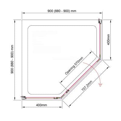 Purity Dedicated Pentagonal Shower Tray - Bathrooms