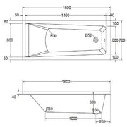 Atlanta Straight Bath - All Sizes - Bathrooms