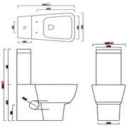 Cubix Flush to Wall Toilet Set - Bathrooms