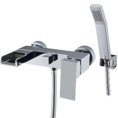 Stream Wall Mounted Chrome Bath Shower Mixer - Bathrooms