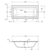 Carrera Double Ended Bath - All Sizes - Bathrooms