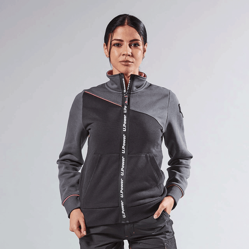 U-POWER URANUS WOMENS SWEATSHIRT WITH ZIP - WOMENS SWEATSHIRTS