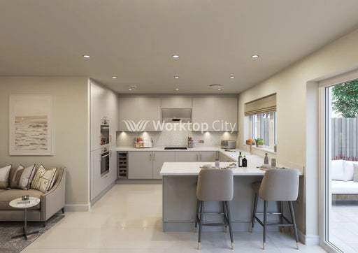 Fenton Painted (Laser Edged) Slab Dove Grey- Replacement Kitchen Doors SAMPLE PRODUCTS - Hardware > Hardware Accessories > Cabinet Hardware > Cabinet Doors