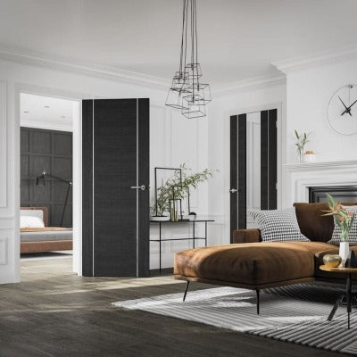 Forli Pre-Finished Dark Grey Door 1981 x 838 x 35mm -