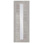 White Grey Forli Internal Laminate Clear Glass Door -
