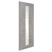 White Grey Forli Internal Laminate Clear Glass Door -