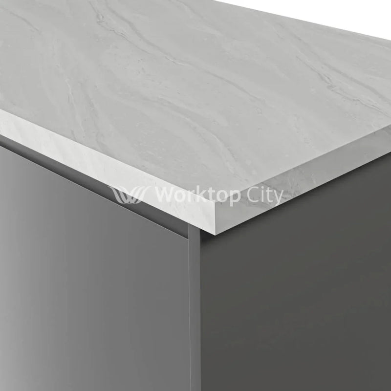 Formica Originals PP5014 White Painted Marble Laminate Kitchen Worktops - Satin NDF Finish- Free Sample -