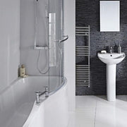 Compact P Shower Bath Set - Right Handed - Bathrooms