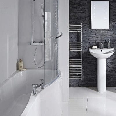 Compact P Shower Bath Set - Right Handed - Bathrooms