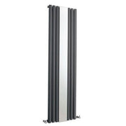 Moda Vertical Aqua Steel Radiator with Mirror - All Sizes -