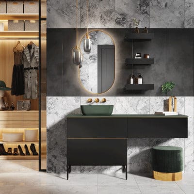 Sharon Oval LED Mirror - 520 x 920mm - Bathrooms