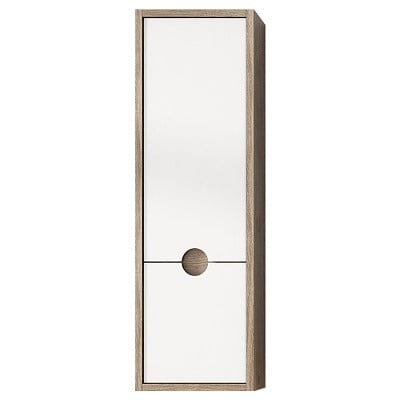 Kompass Tall Unit Oak/White - 300 x 250 x 960mm - Bathrooms