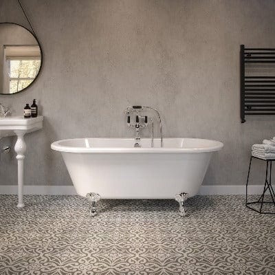 Wentworth Freestanding Double Ended Bath - 1700 x 750mm - Bathrooms