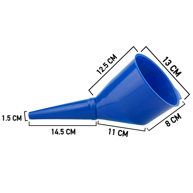 Angled Car Fuel Funnel with Filter, Blue - Vehicles & Parts > Vehicle Parts & Accessories CAR