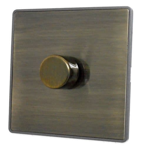 Caradok Screwless Premium Vintage Brass Metal 1 Gang Dimmer Switch - Caradok - Screwless Vintage Brass
