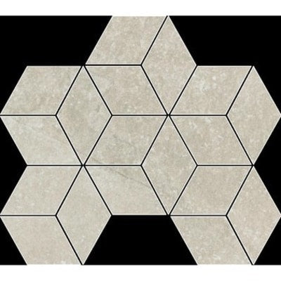 Fashion Stone Beige Rhomboid Mosaic Tile (Lappato Finish) (10 per Box) - Tiles