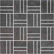 City Stone Anthracite Matt Linear Mosaic (2 per Box) - Tiles