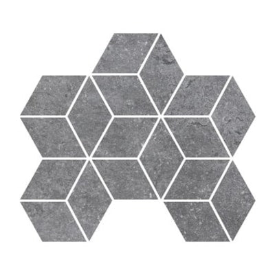 Fashion Stone Grey Rhomboid Mosaic Tile (Lappato Finish) (10 per Box) - Tiles