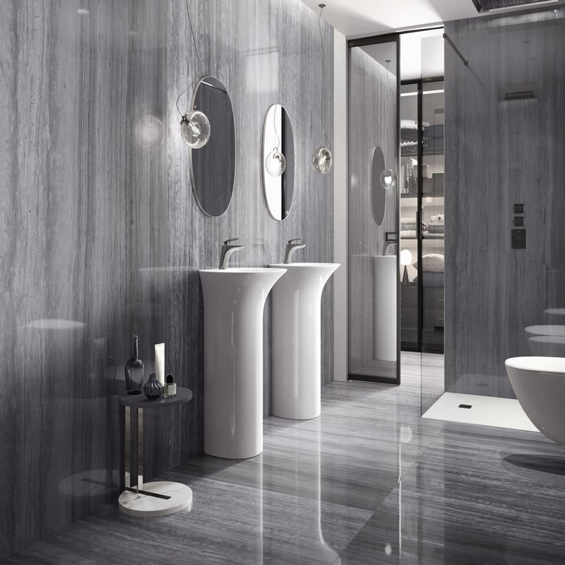 Tech-Marble Grey Silk (Polished Finished) - All Sizes - Tiles