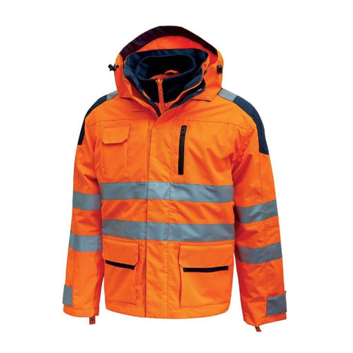 U-POWER BACKER HI-VIS WATERPROOF PARKA - HI-VIS JACKETS & COATS