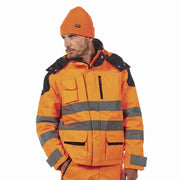 U-POWER BACKER HI-VIS WATERPROOF PARKA - HI-VIS JACKETS & COATS