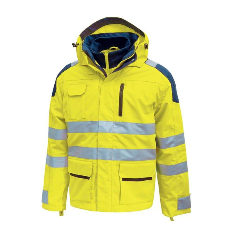 U-POWER BACKER HI-VIS WATERPROOF PARKA - HI-VIS JACKETS & COATS