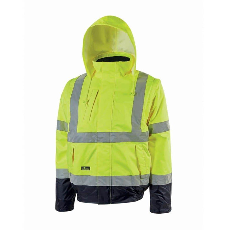 U-POWER CRAFTY HI-VIS WATERPROOF BOMBER JACKET - HI-VIS JACKETS & COATS