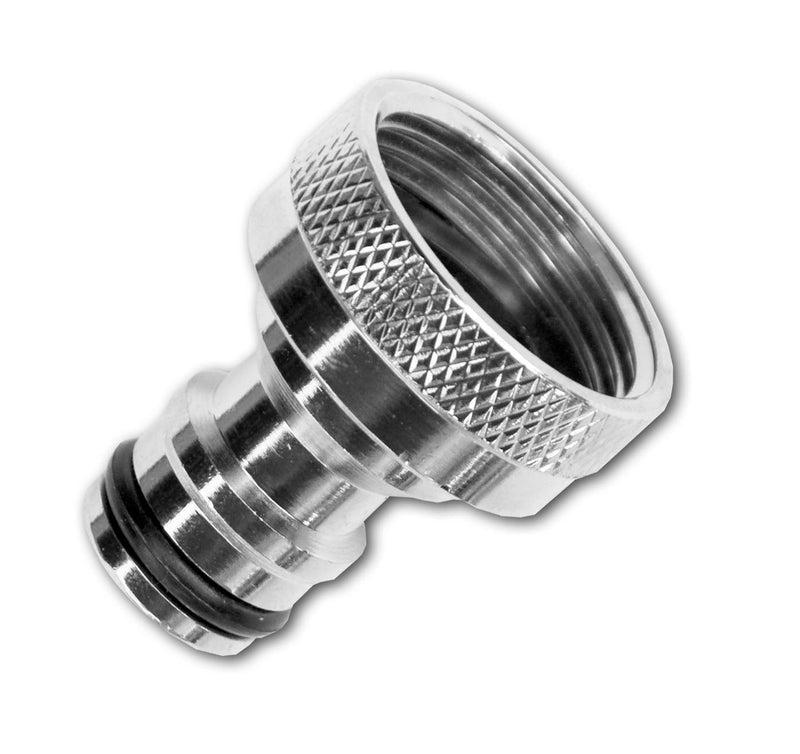 Tap Connector Snap On Male - 3/4" BSPF Brass Nickle Plated - Home & Garden > Lawn & Garden Garden watering