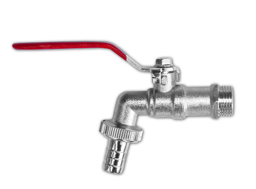 Garden Lever Tap - 1/2 BSPM Inlet - 1/2 Barb Hose - Zinc Nickle Plated Bradas - Home & Garden > Lawn & Garden Garden watering
