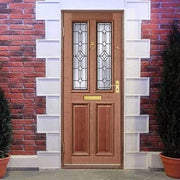 Derby Hardwood M&T 2 Double Glazed Lead Light Panels External Door - 2135mm x 915mm -