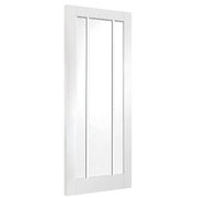 Worcester Internal White Primed Fire Door with Clear Glass - 1981 x 838 x 44mm -