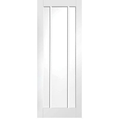 Worcester Internal White Primed Fire Door with Clear Glass - 1981 x 838 x 44mm -