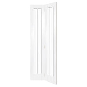 Worcester Internal White Primed Bi-Fold Door with Clear Glass - 1936 x 379.5 x 35mm -