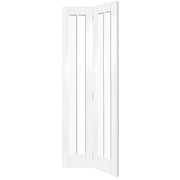 Worcester Internal White Primed Bi-Fold Door with Clear Glass - 1936 x 379.5 x 35mm -