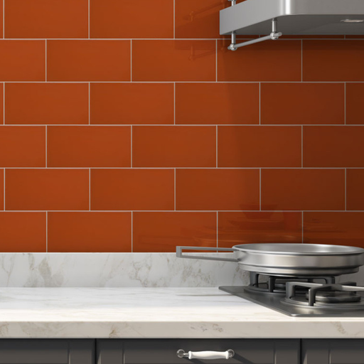 Prismatics Gloss Pumpkin - 150mm x 150mm (44 per Box) - Prismatics Tiles