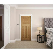 Edwardian Traditional Oak Panel Unfinished Internal Door - All Sizes - Doors