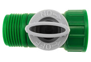 Tap Adapter with Valve 3/4" BSPM-F Green/Grey - Home & Garden > Lawn & Garden