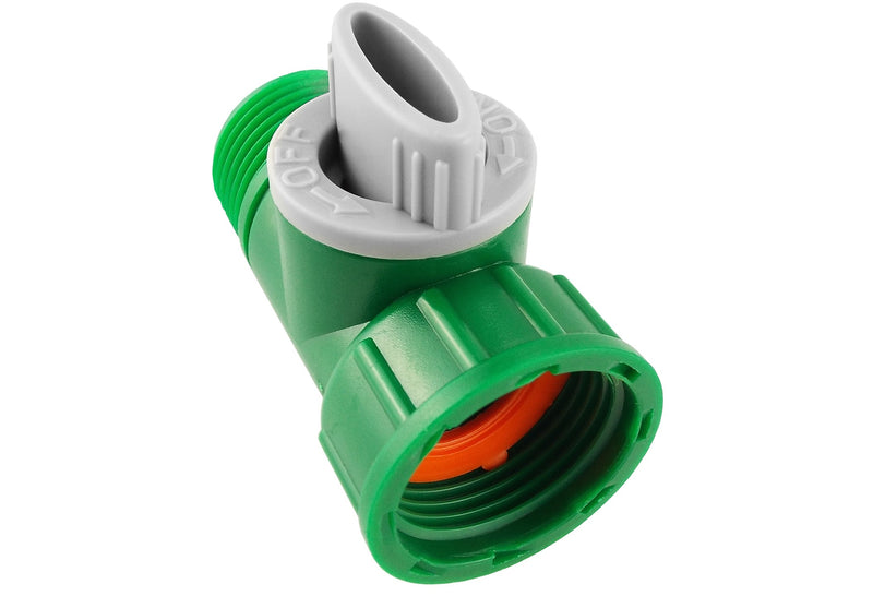 Tap Adapter with Valve 3/4" BSPM-F Green/Grey - Home & Garden > Lawn & Garden