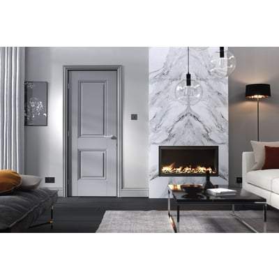 Arnhem Grey Primed 2 Panel Interior Door - 1981mm x 838mm -