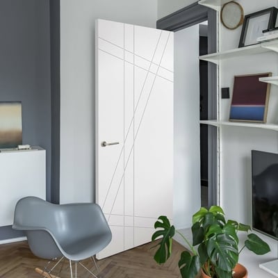 Hastings White Primed Interior Door - All Sizes - Doors