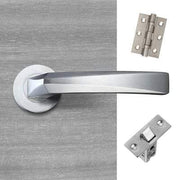 Hercules Satin Chrome Handle Hardware Pack Privacy -