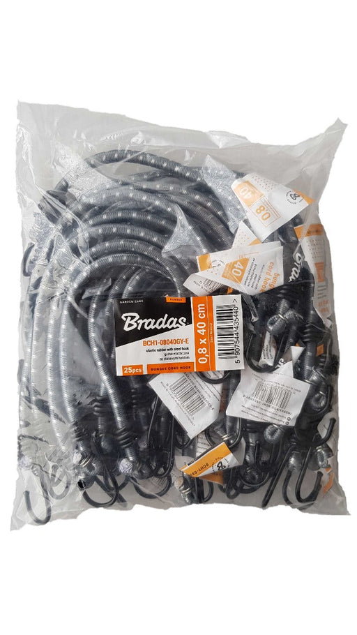 Bungee Cord Hook Metal 40cm - Home & Garden Tarpaulins