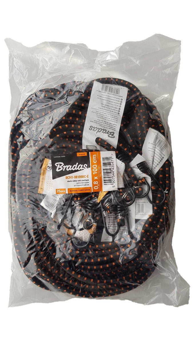 Bungee Cord Hook Metal 100cm - Home & Garden Tarpaulins