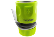 Female Hose Connector With Stop, 1/2" or 5/8" Hose, Lime - Home & Garden > Lawn & Garden Garden watering